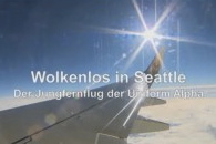 Blick aus dem TUIfly Flieger �ber Seattle
